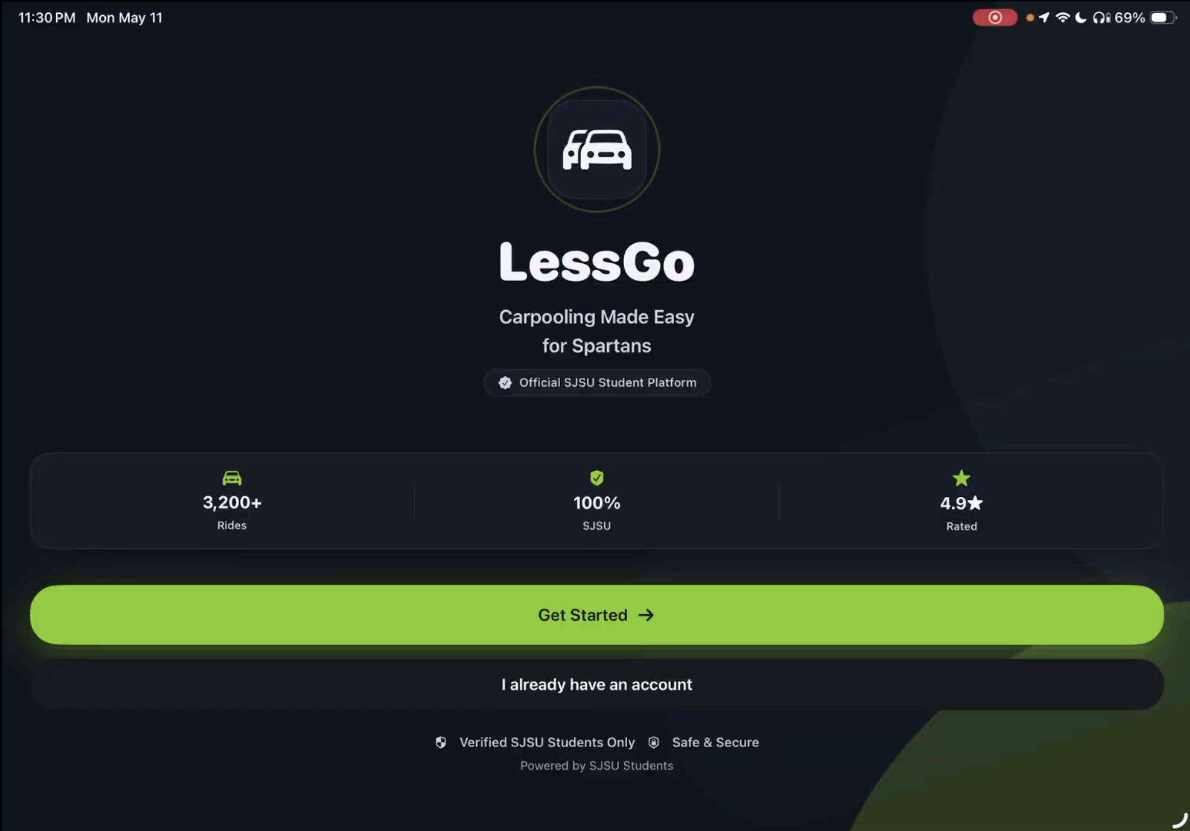 LessGo — SJSU ridesharing platform