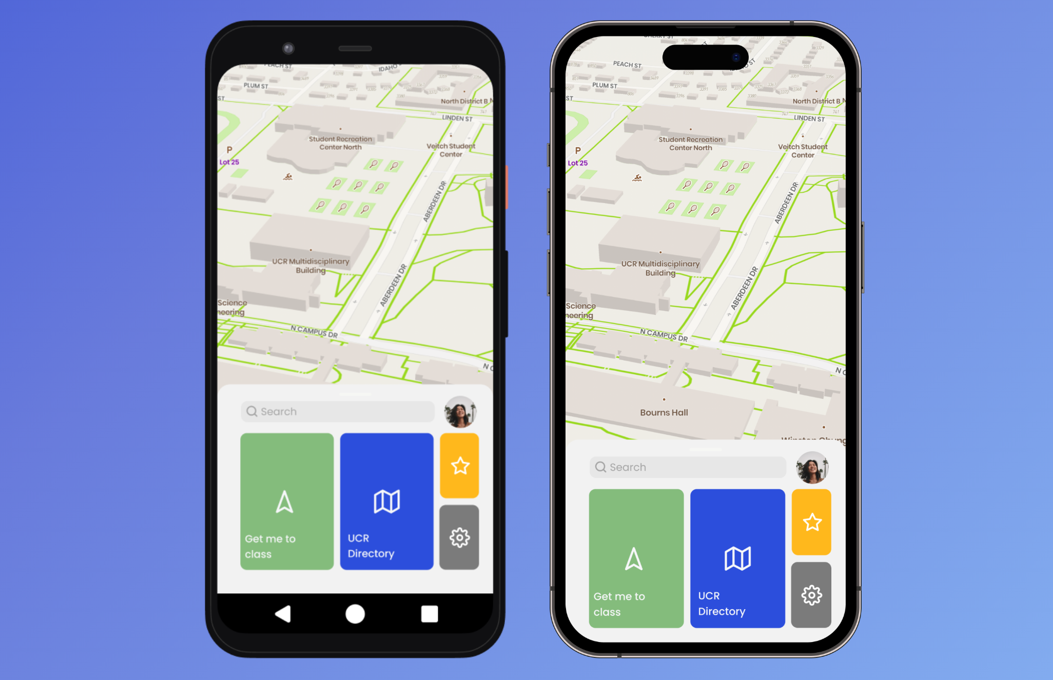 UCR Map — campus navigation app detail 1