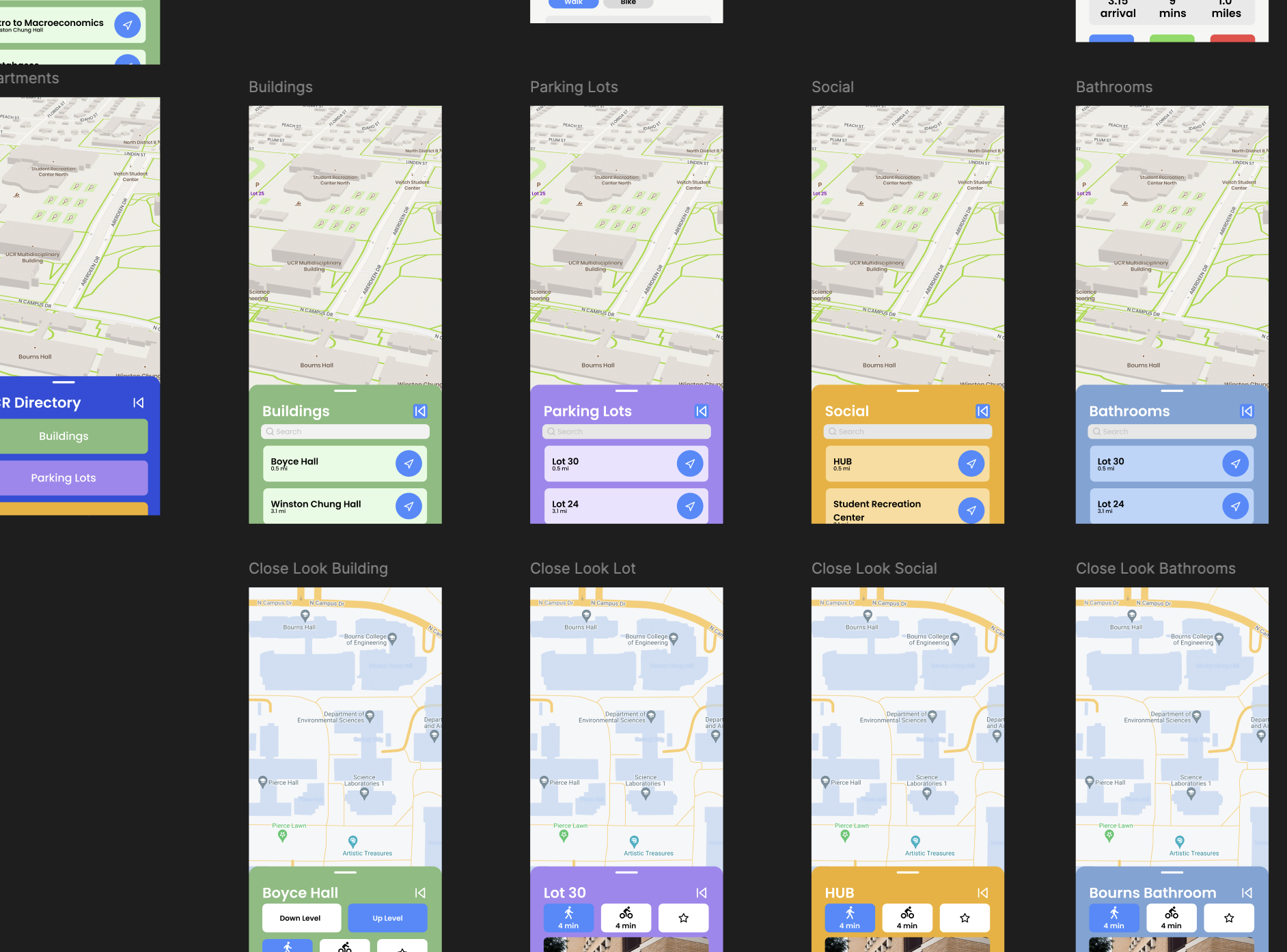 UCR Map — campus navigation app detail 2
